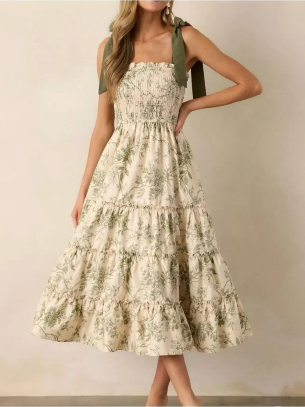 Floral Midi Dress - Picture 2 of 3